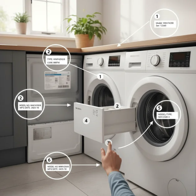 Find a Washing Machine Model Number: 5 Key Spots